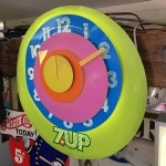 1970年代　セブンアップ　アドバタイジング　ウオールクロック　時計　看板 1970年代セブンアップアドバタイジングウオールクロック時計看板