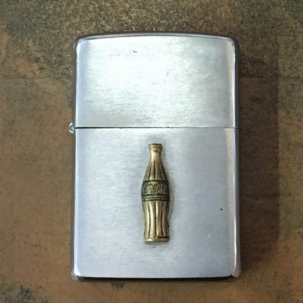 正規販売店】 コカコーラ ZIPPO 真鍮 ヴィンテージ スリムジッポ 